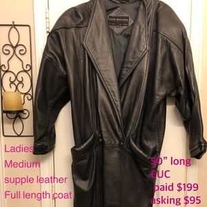 Full Length Leather Coat